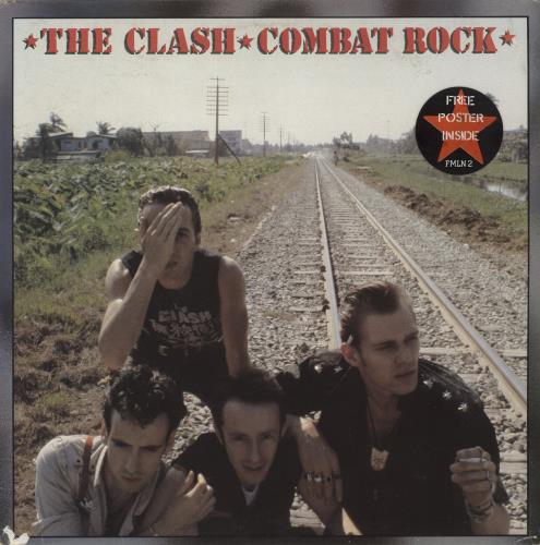The Clash Combat Rock + Poster UK Vinyl LP Record FMLN2 Combat